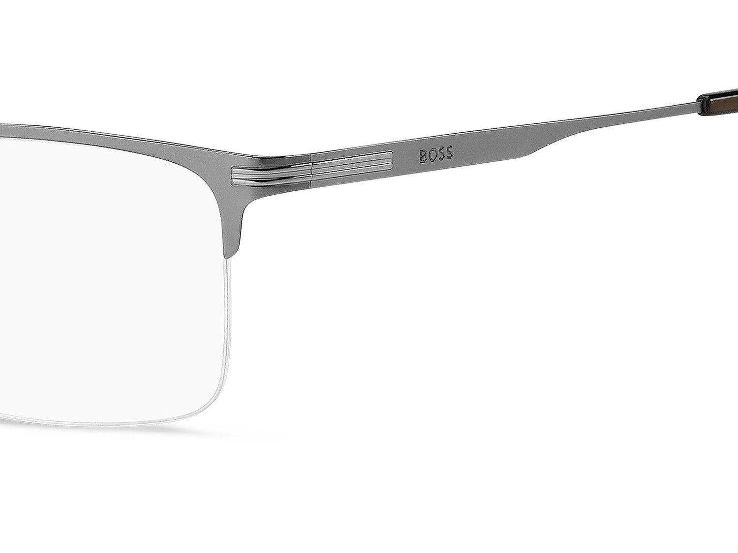 Eyeglasses Hugo Boss 1850 110114 R81 color matte ruthenium shape rectangle 