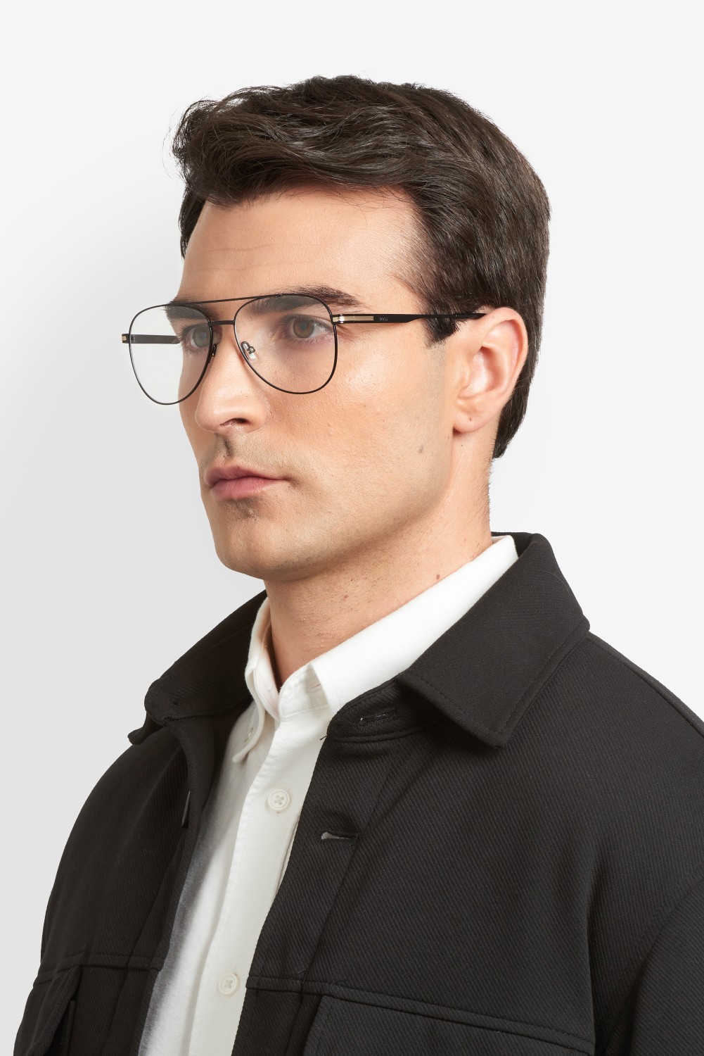 Eyeglasses Hugo Boss 1852 110115 003 color matte black shape aviator 