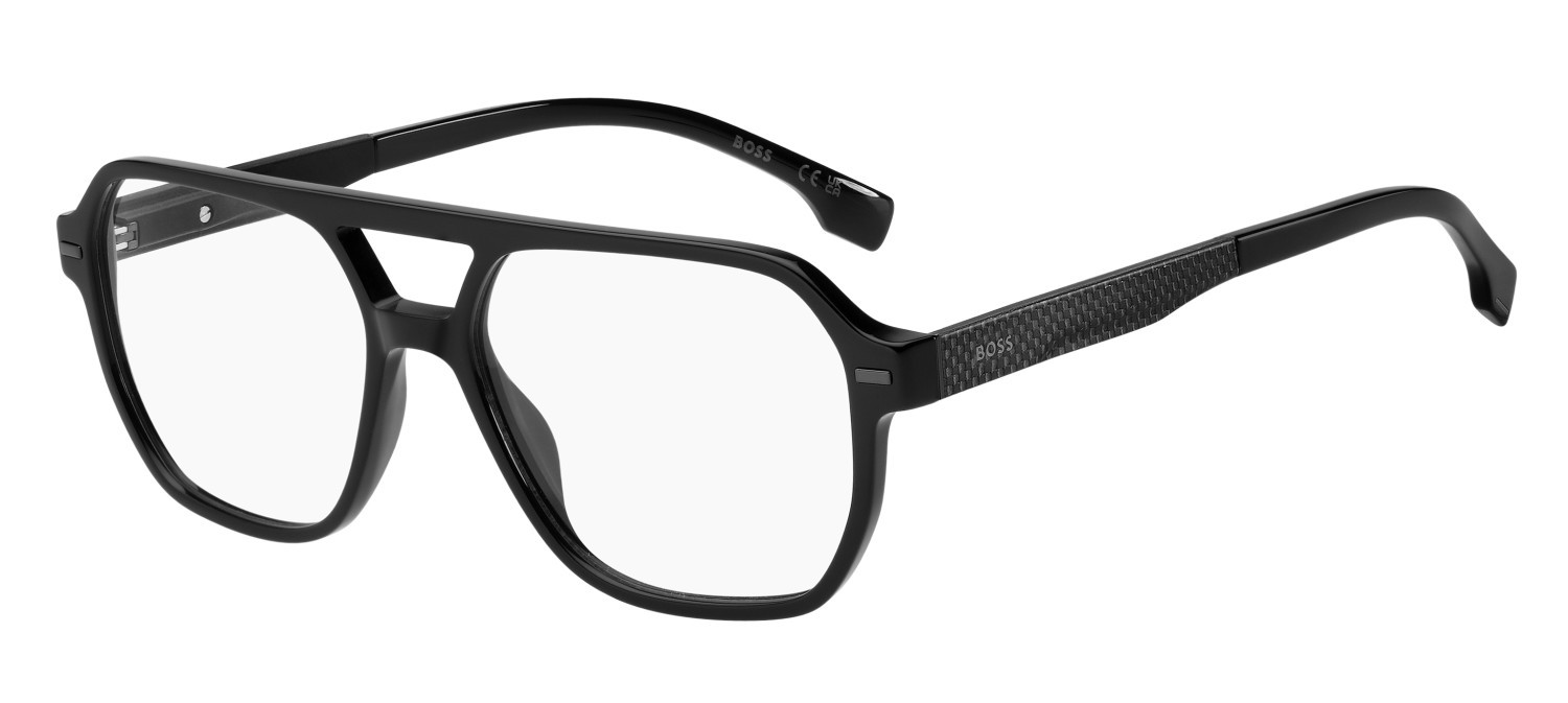 Eyeglasses Hugo Boss 1843 110116 807 color black shape square 