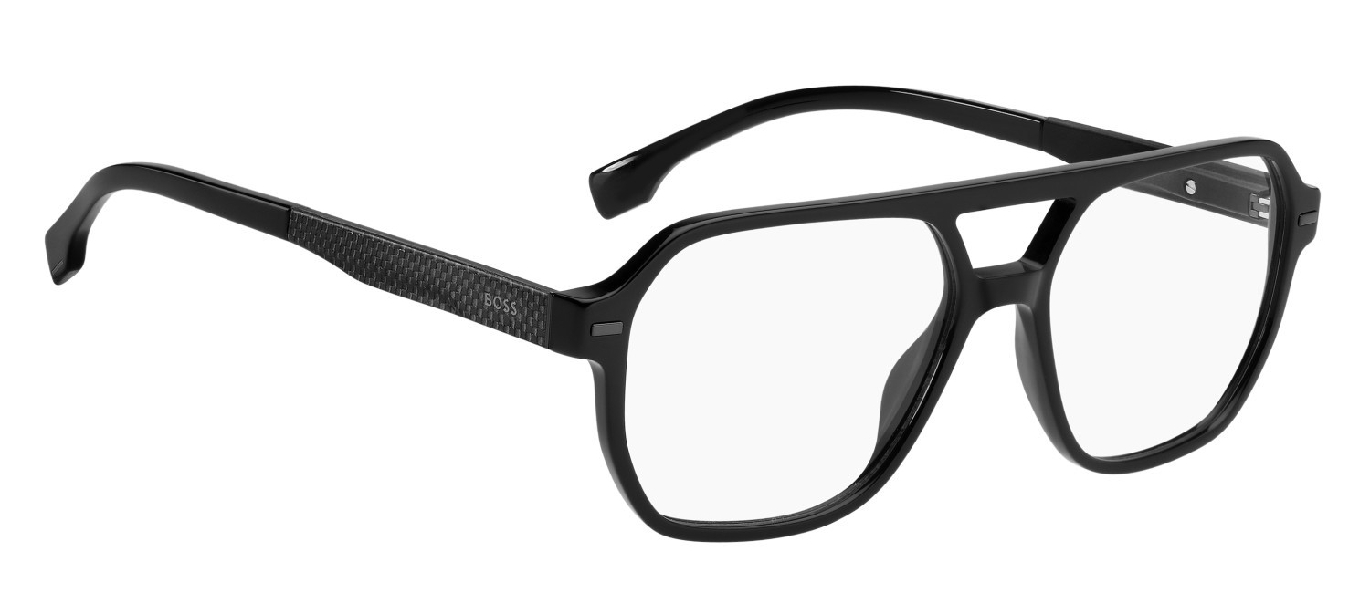Eyeglasses Hugo Boss 1843 110116 807 color black shape square 