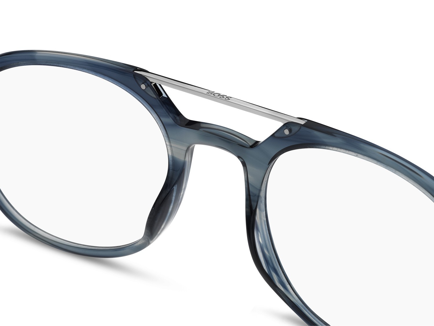 Occhiali da vista Hugo Boss 1849 110122 2W8 colore grey horn forma rotondo 