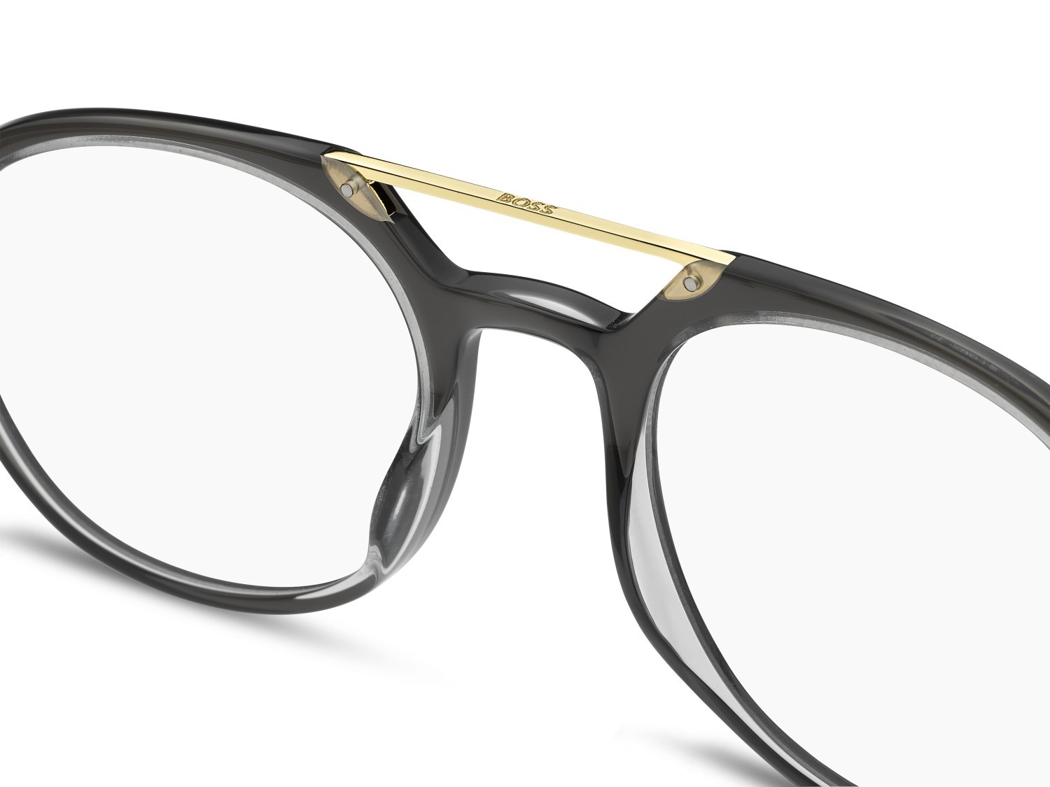 Eyeglasses Hugo Boss 1849 110122 KB7 color grey shape round 