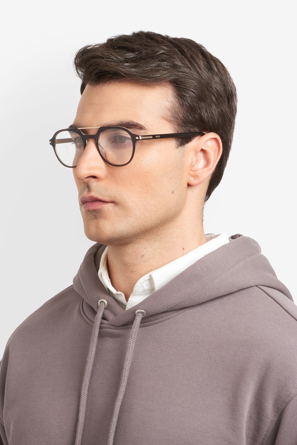 Eyeglasses Hugo Boss 1849 110122 KB7 color grey shape round 