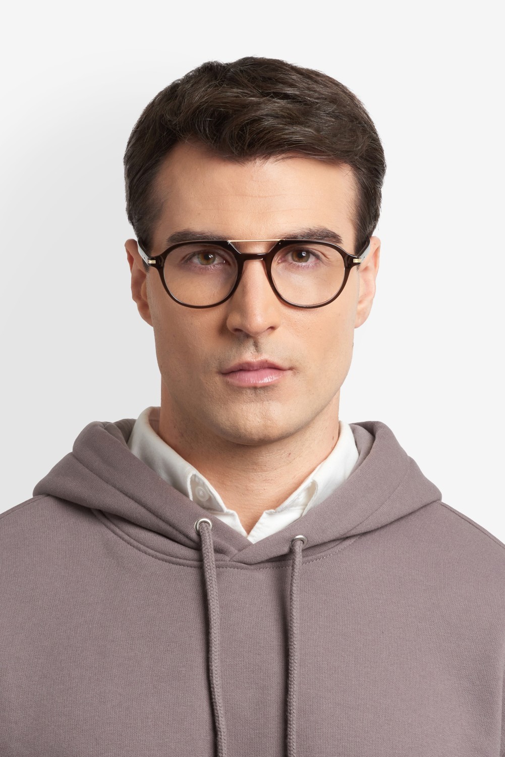 Eyeglasses Hugo Boss 1849 110122 KB7 color grey shape round 