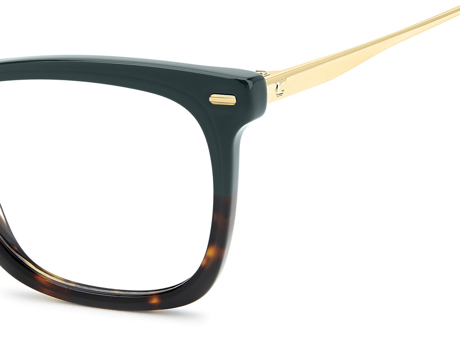 Brillen Carrera 3077 110130 6UZ farbe teal havana gold form rechteckig 