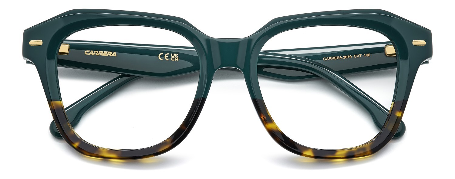 Brillen Carrera 3079 110132 CVT farbe teal havana form rechteckig 