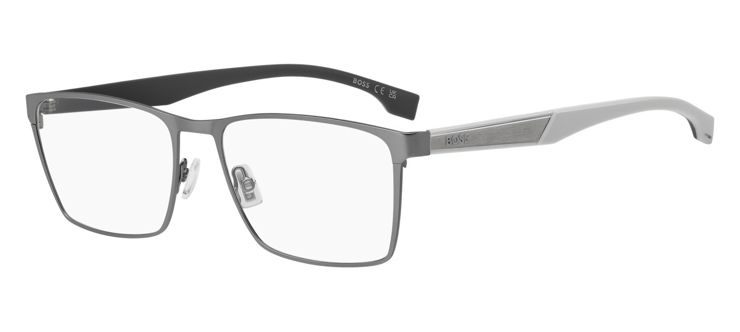 Eyeglasses Hugo Boss 1828 110144 R81 color matte ruthenium shape rectangle 