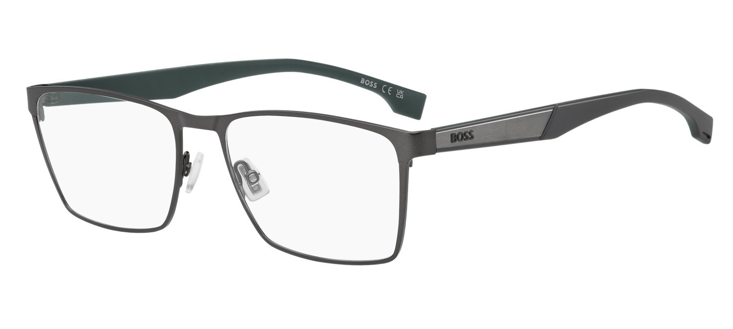 Eyeglasses Hugo Boss 1828 110144 SVK color matte ruthenium black shape rectangle 