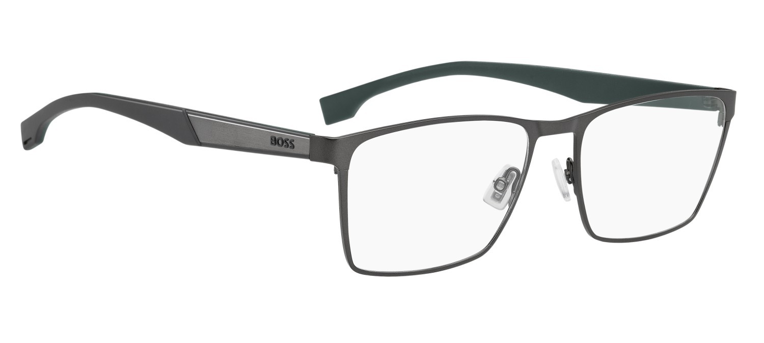 Eyeglasses Hugo Boss 1828 110144 SVK color matte ruthenium black shape rectangle 