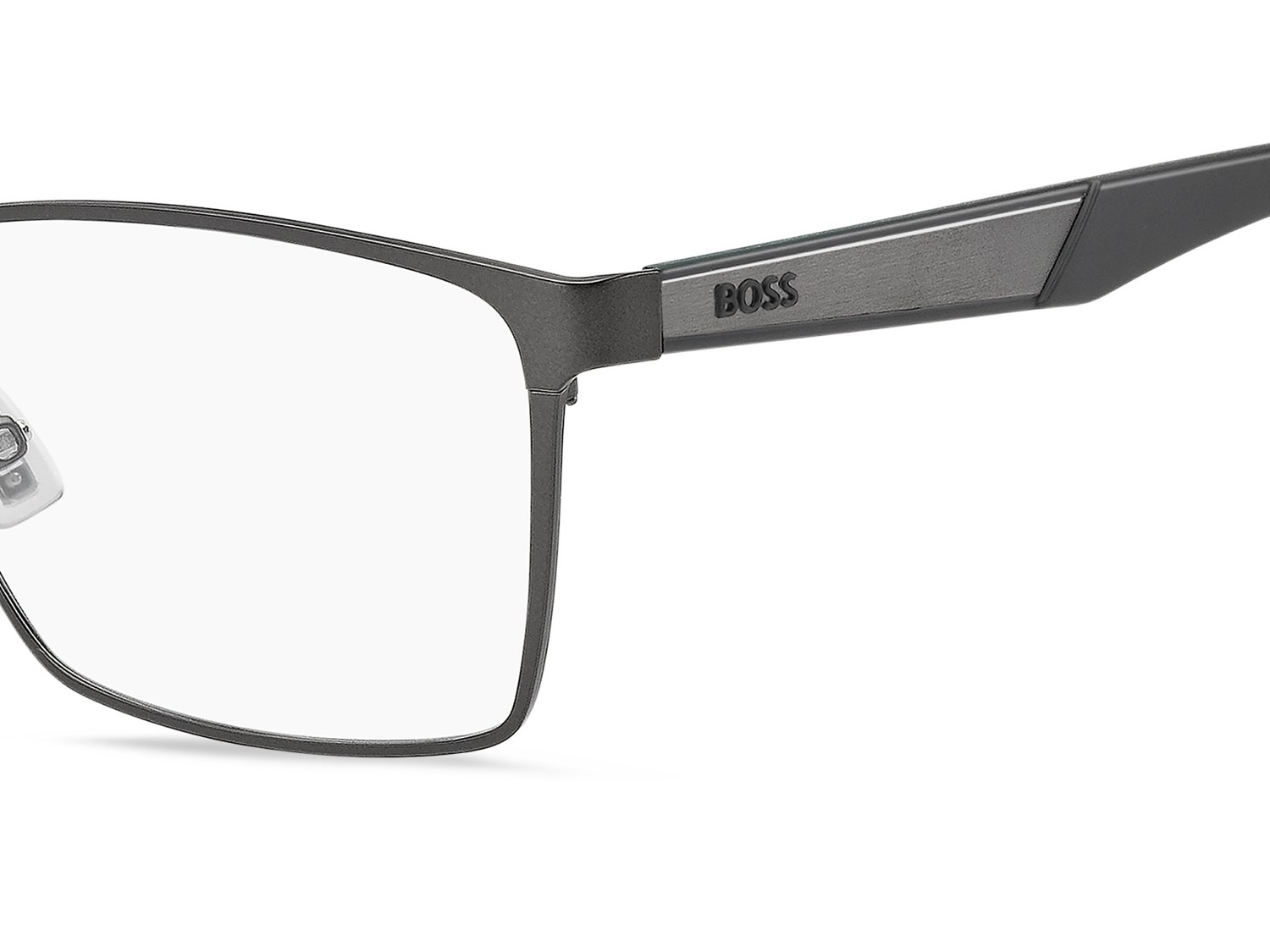 Eyeglasses Hugo Boss 1828 110144 SVK color matte ruthenium black shape rectangle 