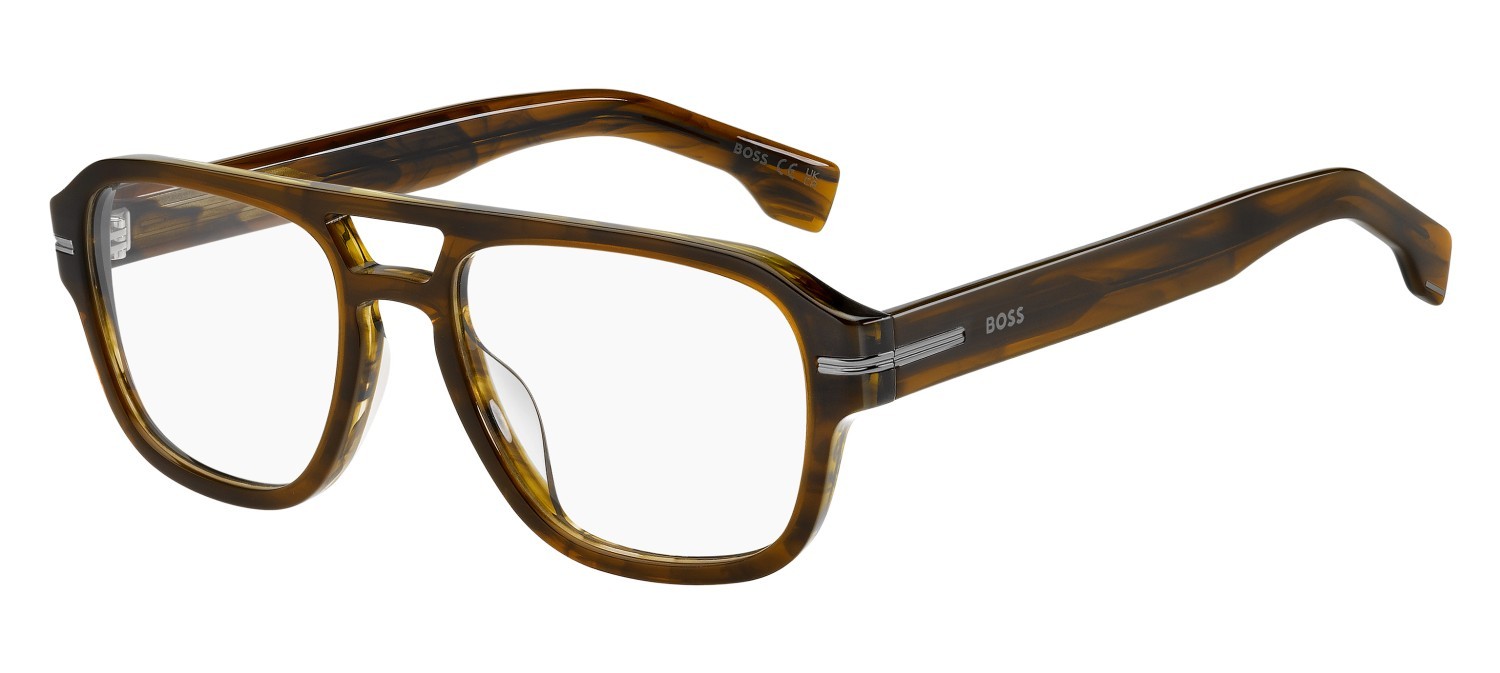 Occhiali da vista Hugo Boss 1854/G 110148 EX4 colore brown horn forma rotondo 
