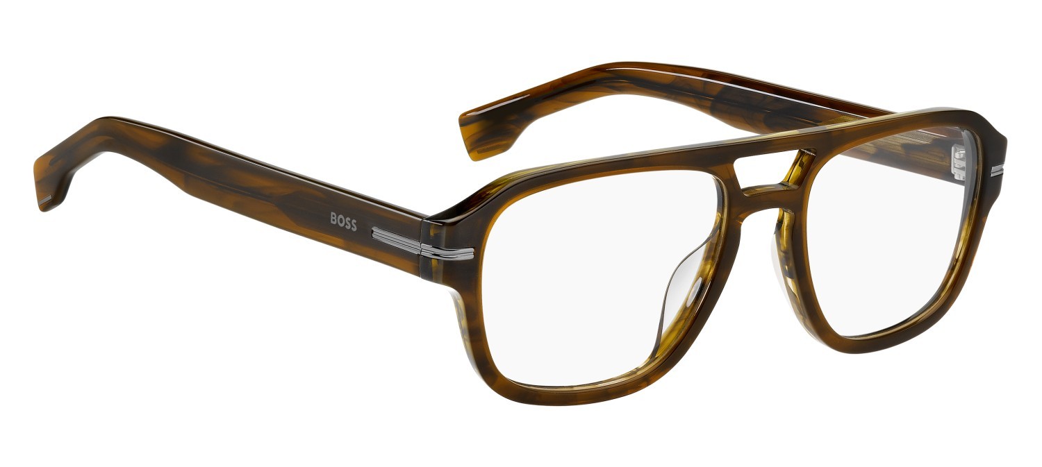Occhiali da vista Hugo Boss 1854/G 110148 EX4 colore brown horn forma rotondo 