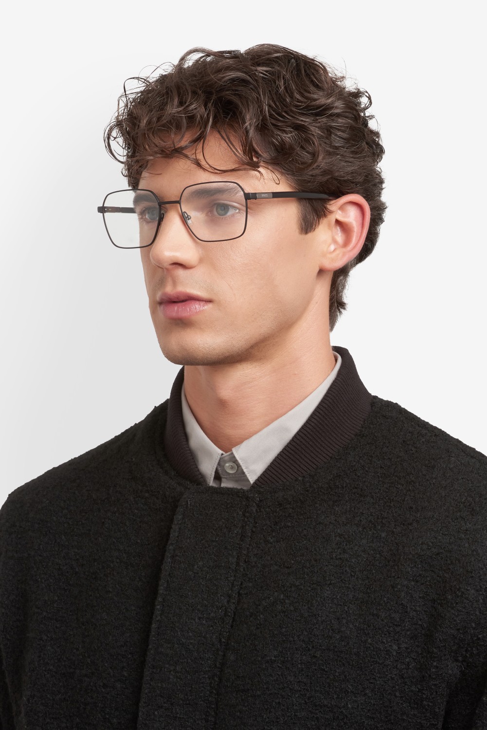 Eyeglasses Hugo Boss 1835 110149 003 color matte black shape square 