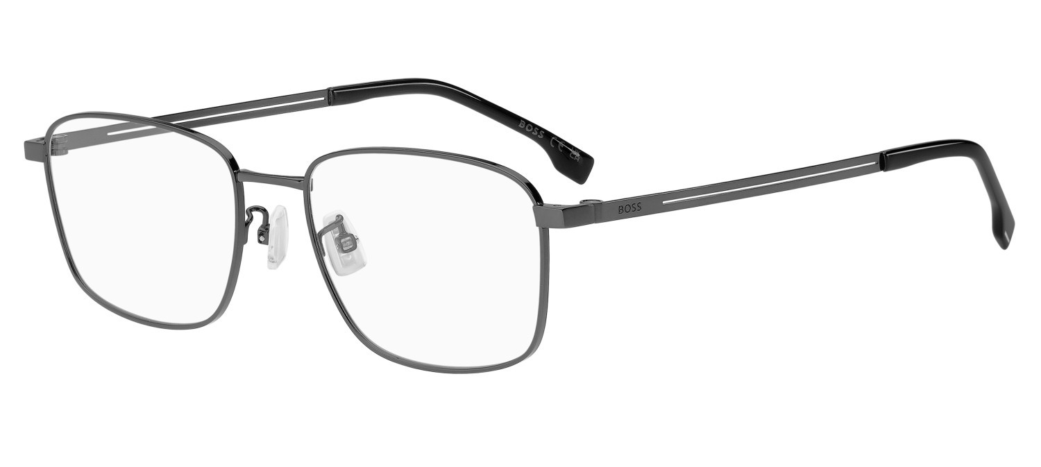 Eyeglasses Hugo Boss 1871/F 110155 V81 color dark ruthenium black shape rectangle 