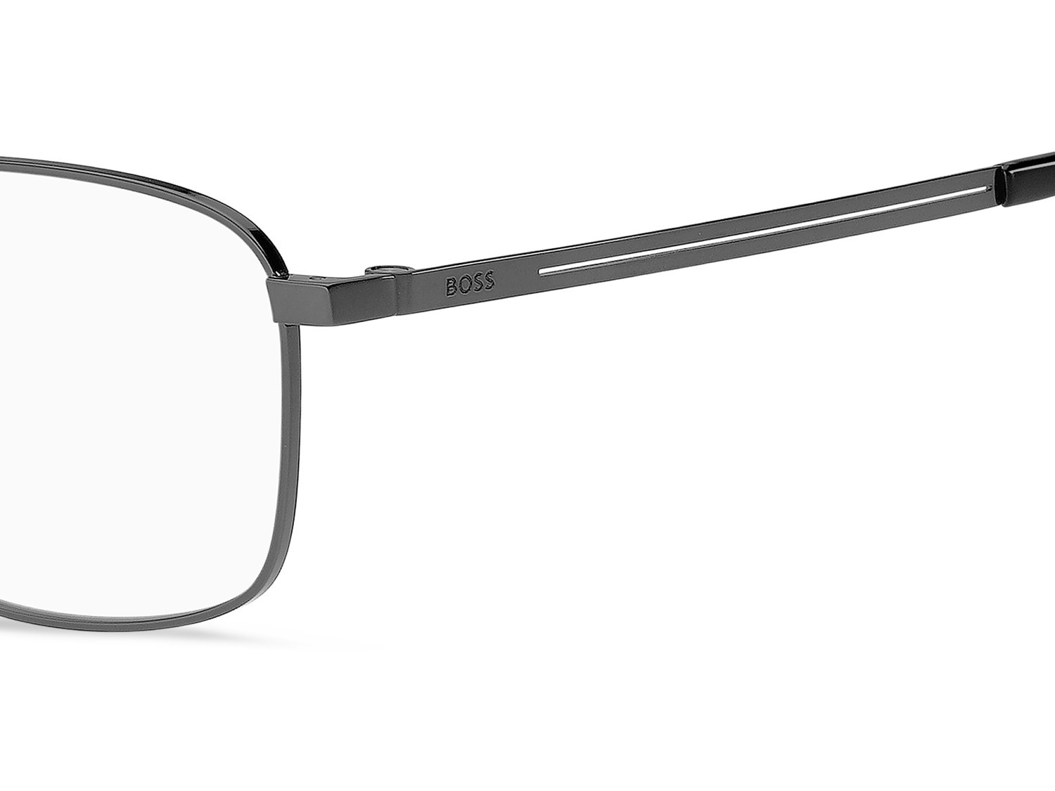 Eyeglasses Hugo Boss 1871/F 110155 V81 color dark ruthenium black shape rectangle 