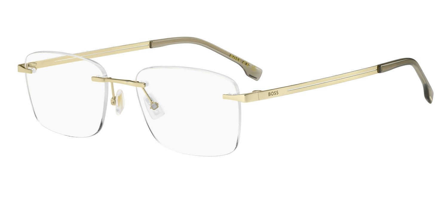 Eyeglasses Hugo Boss 1873/F 110156 J5G color gold shape rectangle 