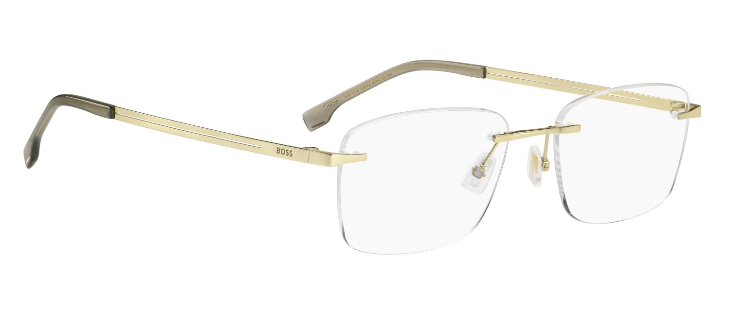 Eyeglasses Hugo Boss 1873/F 110156 J5G color gold shape rectangle 