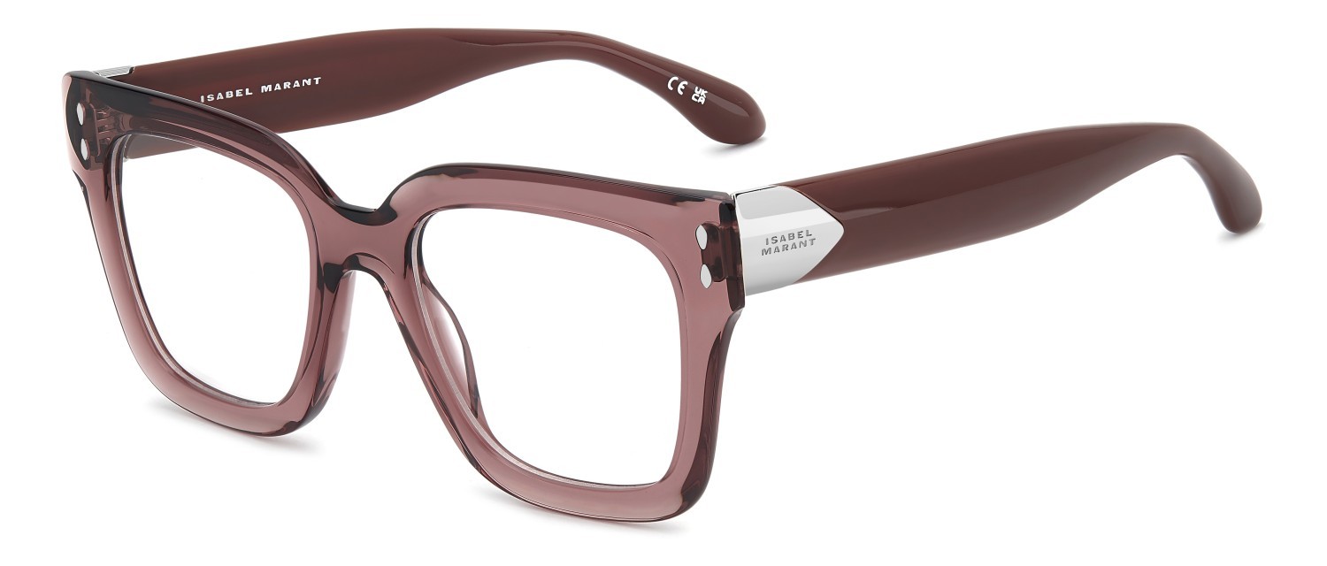 Eyeglasses Isabel Marant Im 0228 110168 TJV color pink silver shape square 