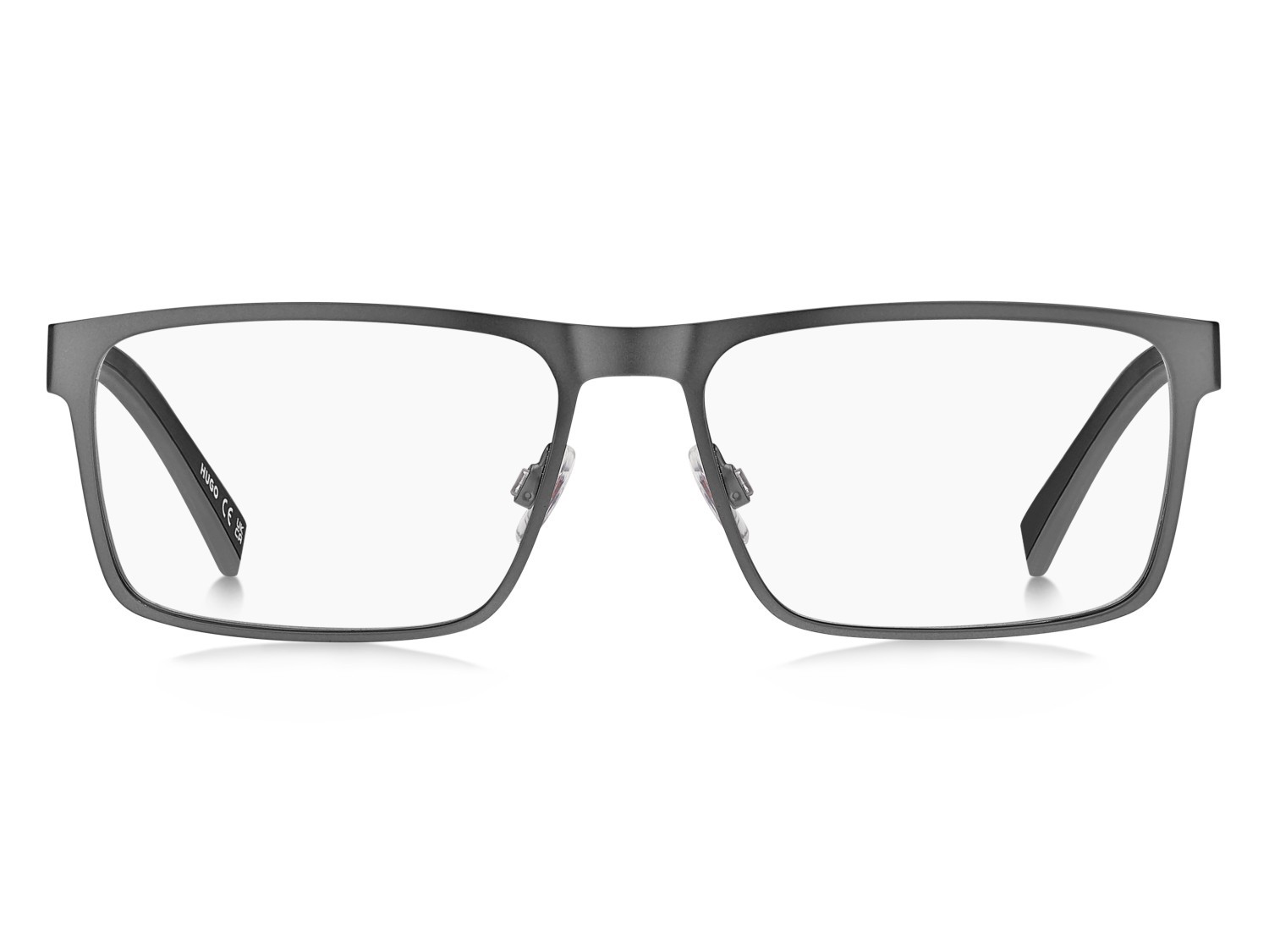 Eyeglasses Hugo Hg 1372 110171 R80 color matte dark ruthenium shape rectangle 