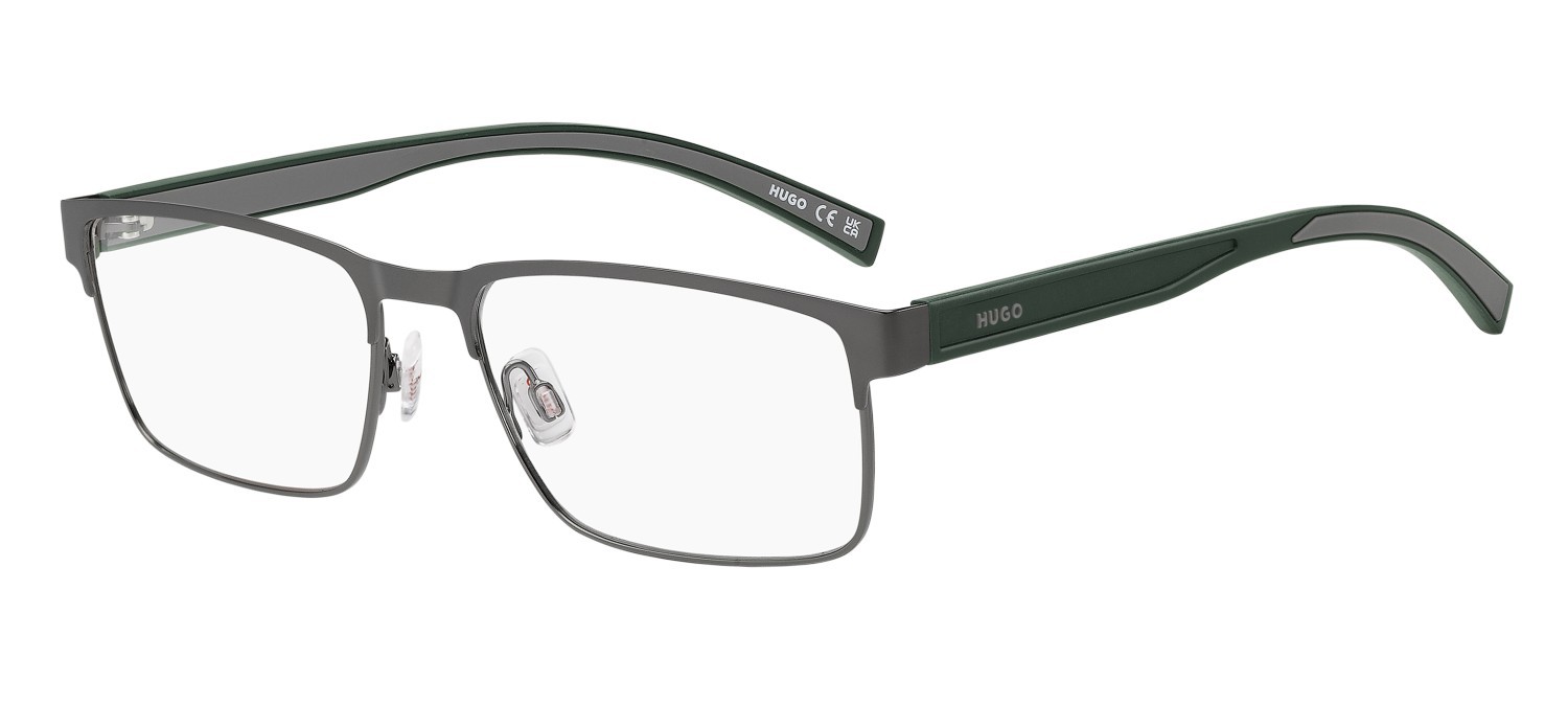 Eyeglasses Hugo Hg 1373 110172 SVK color matte ruthenium black shape rectangle 