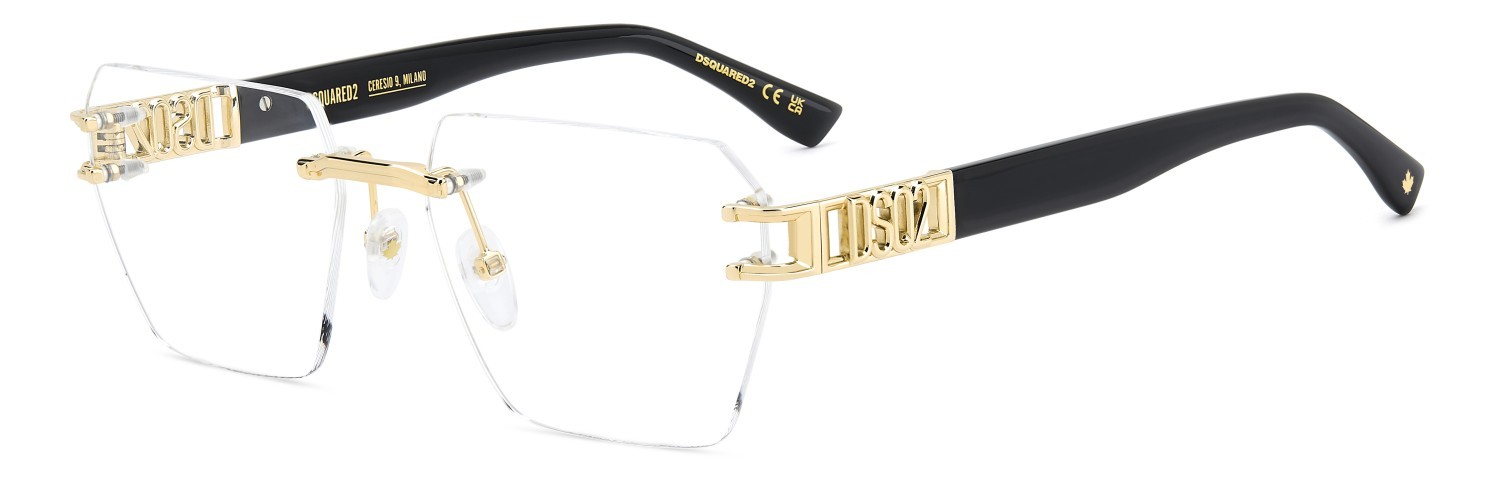 Eyeglasses Dsquared2 D2 0173 110174 000 color rose gold shape rectangle 
