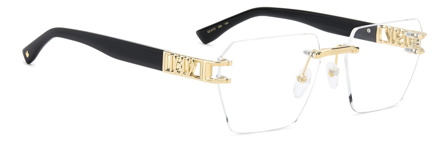 Eyeglasses Dsquared2 D2 0173 110174 000 color rose gold shape rectangle 