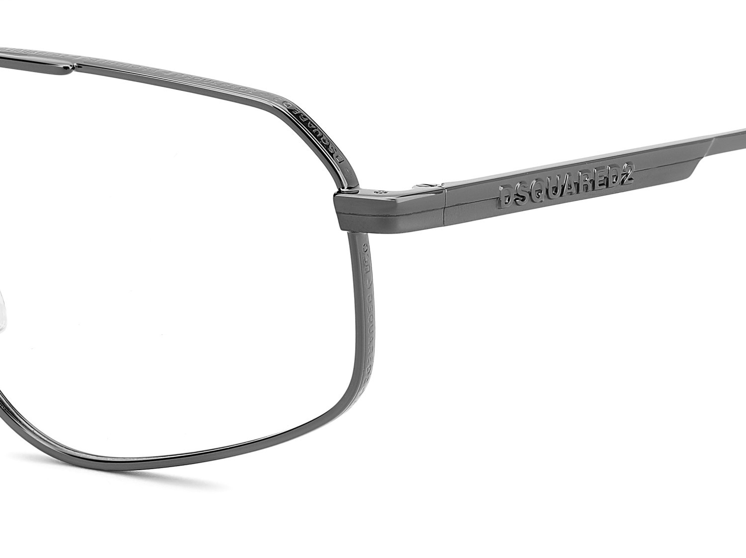 Occhiali da vista Dsquared2 D2 0176 110175 KJ1 colore dark ruthenium forma navigator 