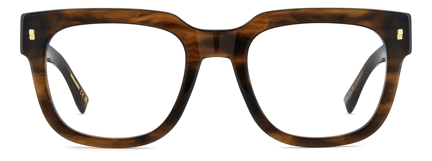 Occhiali da vista Dsquared2 D2 0181 110177 EX4 colore brown horn forma rotondo 