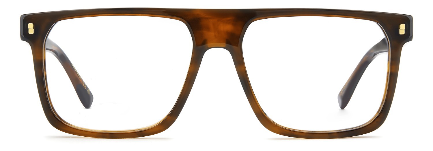 Occhiali da vista Dsquared2 D2 0182 110178 EX4 colore brown horn forma rettangolare 