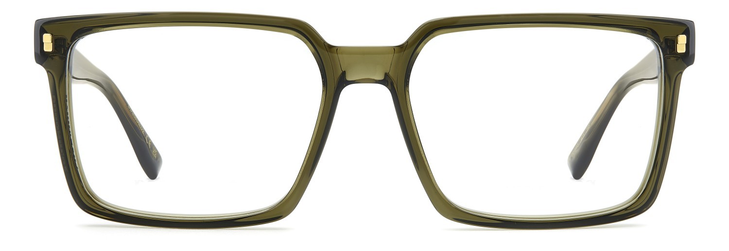 Occhiali da vista Dsquared2 D2 0183 110180 4C3 colore olive forma rettangolare 
