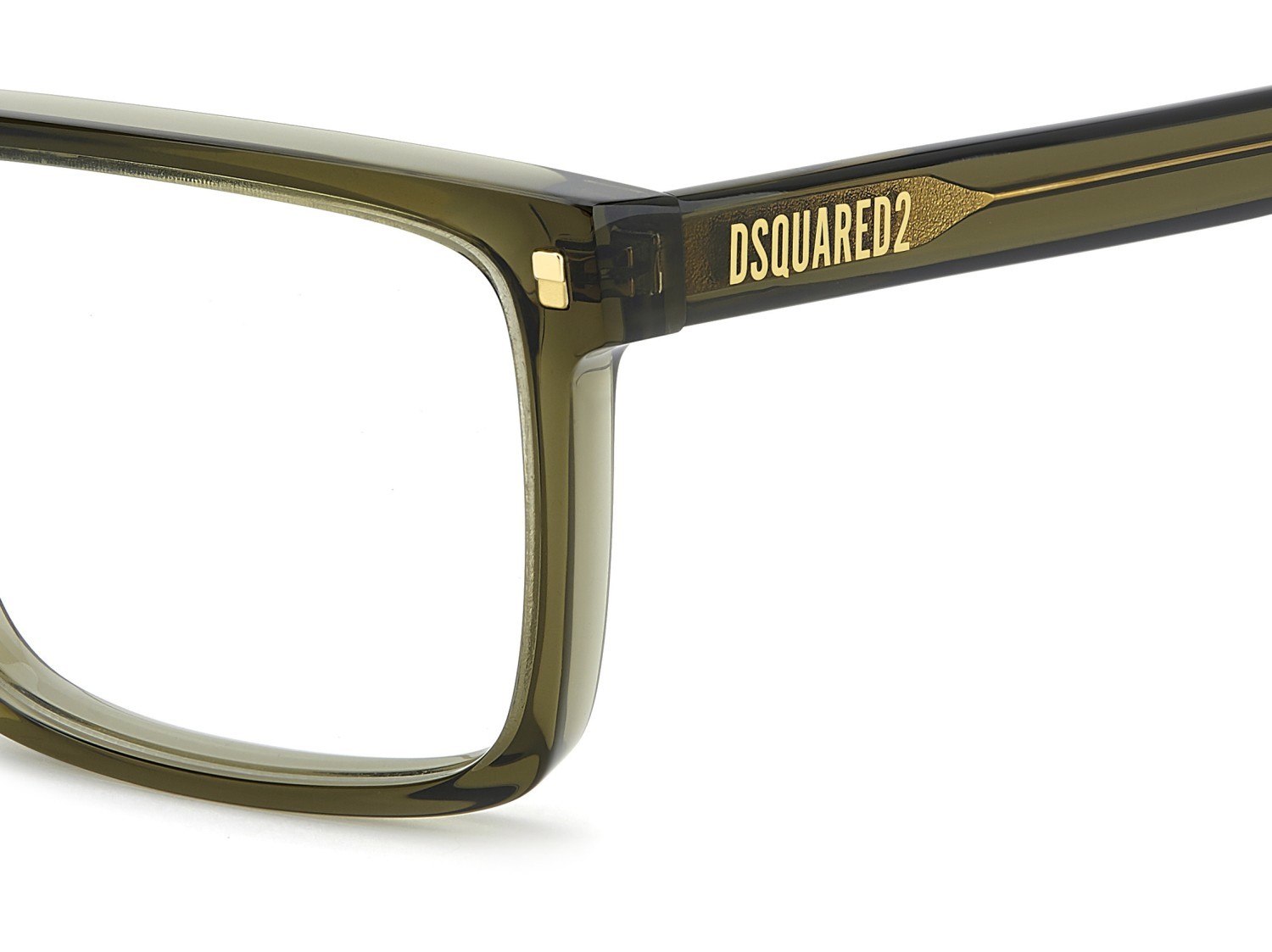 Occhiali da vista Dsquared2 D2 0183 110180 4C3 colore olive forma rettangolare 