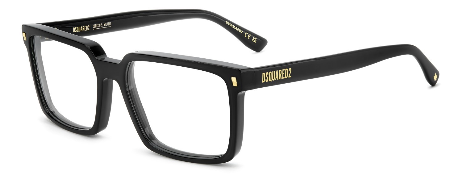 Occhiali da vista Dsquared2 D2 0183 110180 807 colore black forma rettangolare 