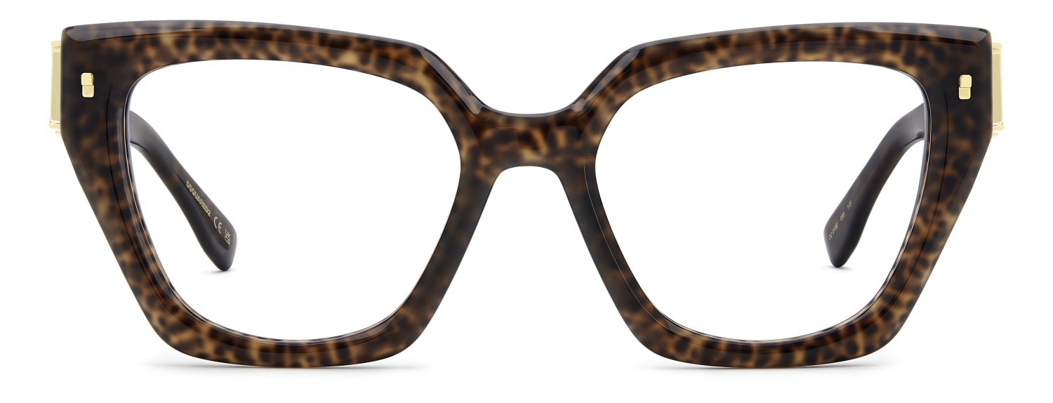 Occhiali da vista Dsquared2 D2 0186 110181 086 colore havana forma quadrato 