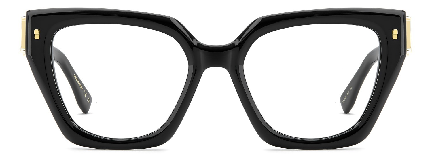 Occhiali da vista Dsquared2 D2 0186 110181 807 colore black forma quadrato 