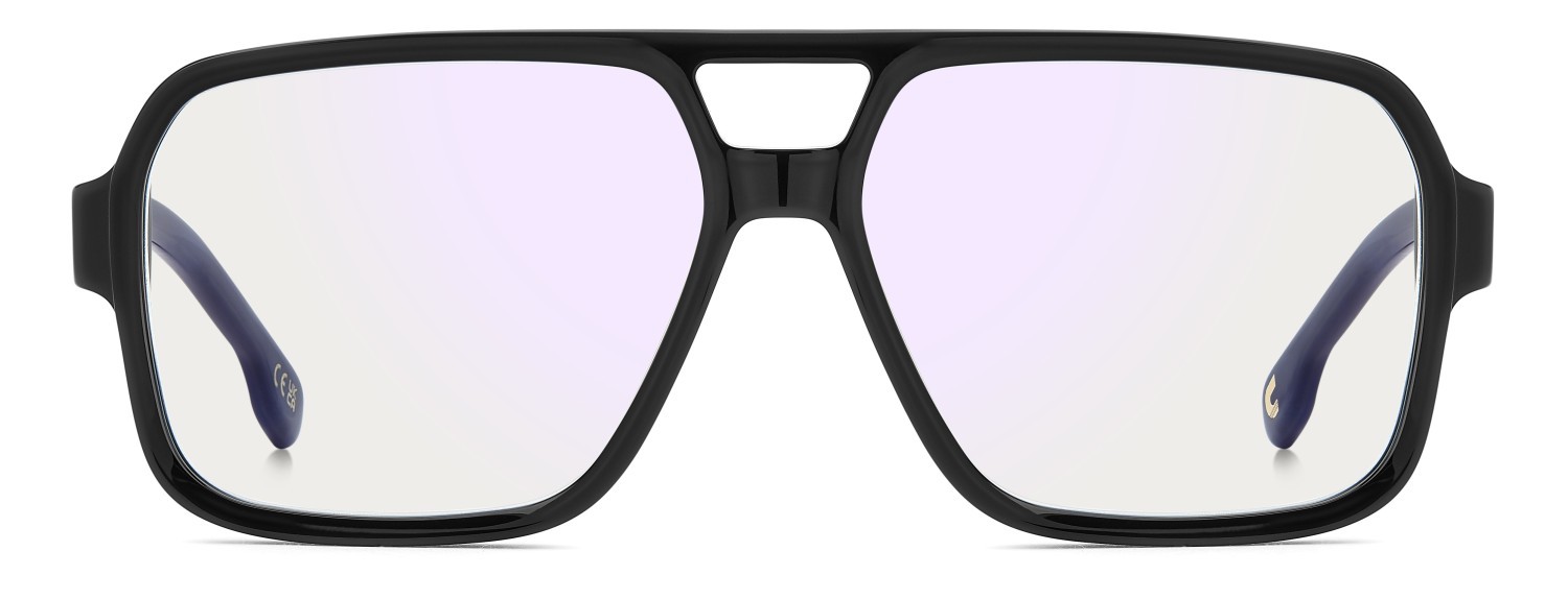 Brillen Carrera Victory C 16 110191 2M2 farbe black gold form quadratisch gläser blue mirror