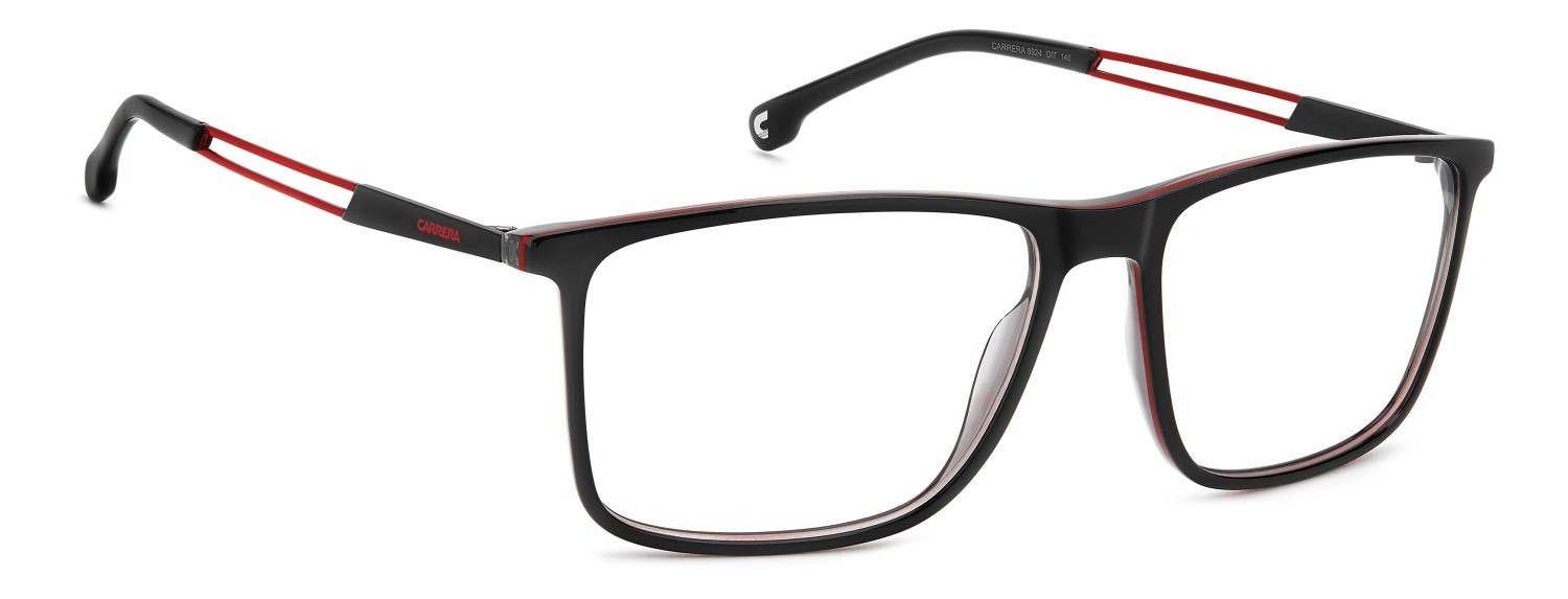Brillen Carrera 8924 110196 OIT farbe black red form rechteckig 