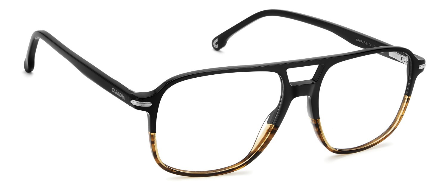 Brillen Carrera 373 110197 37N farbe black horn form rechteckig 