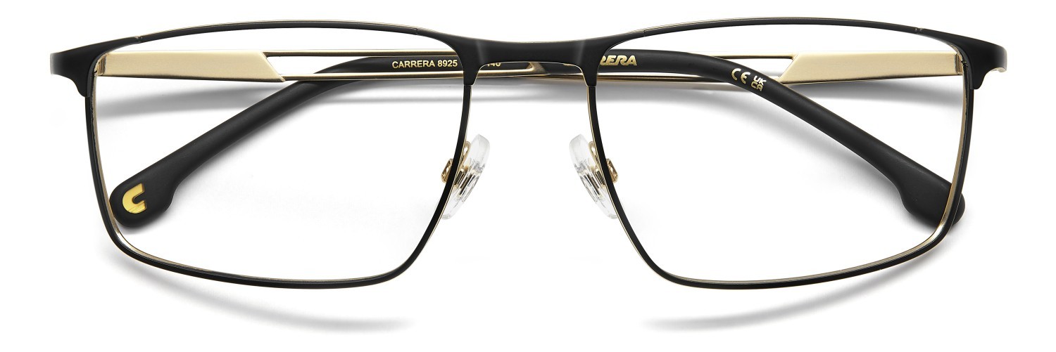 Eyeglasses Carrera 8925 110198 2M2 color black gold shape rectangle 
