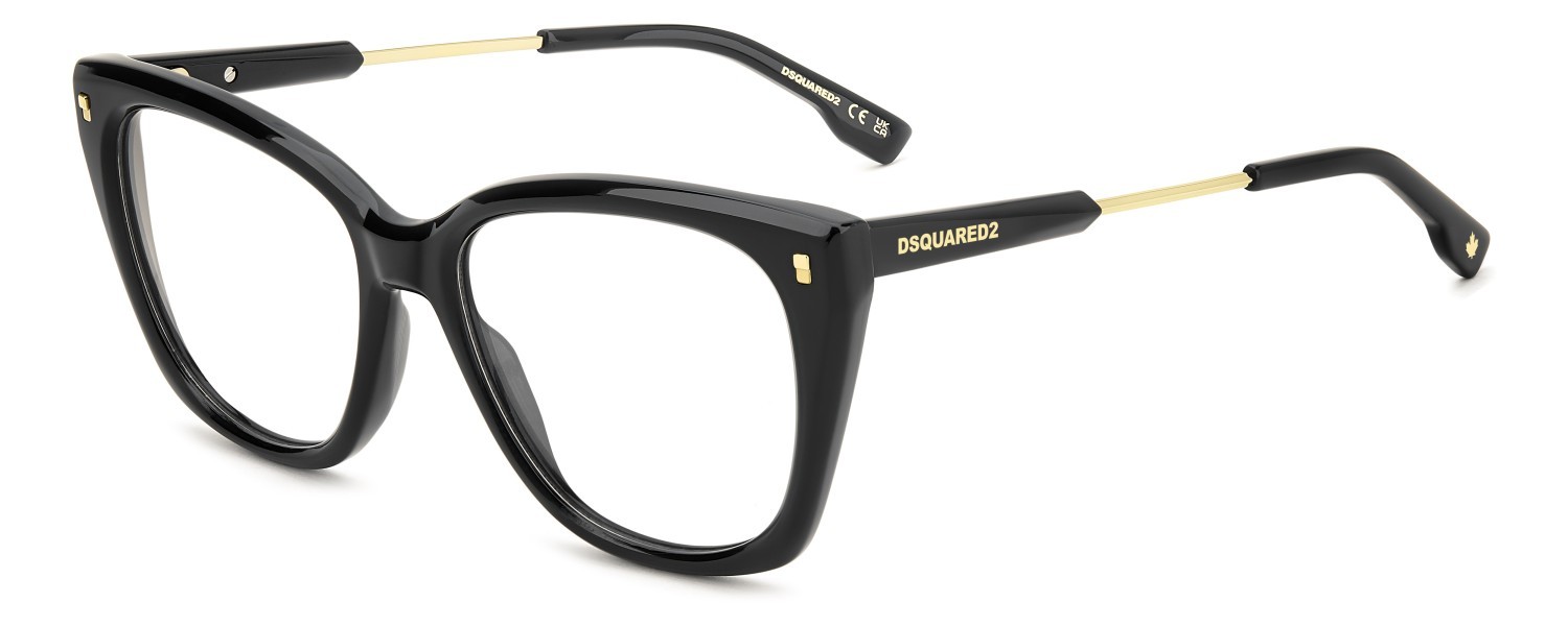 Occhiali da vista Dsquared2 D2 0187 110199 807 colore black forma quadrato 