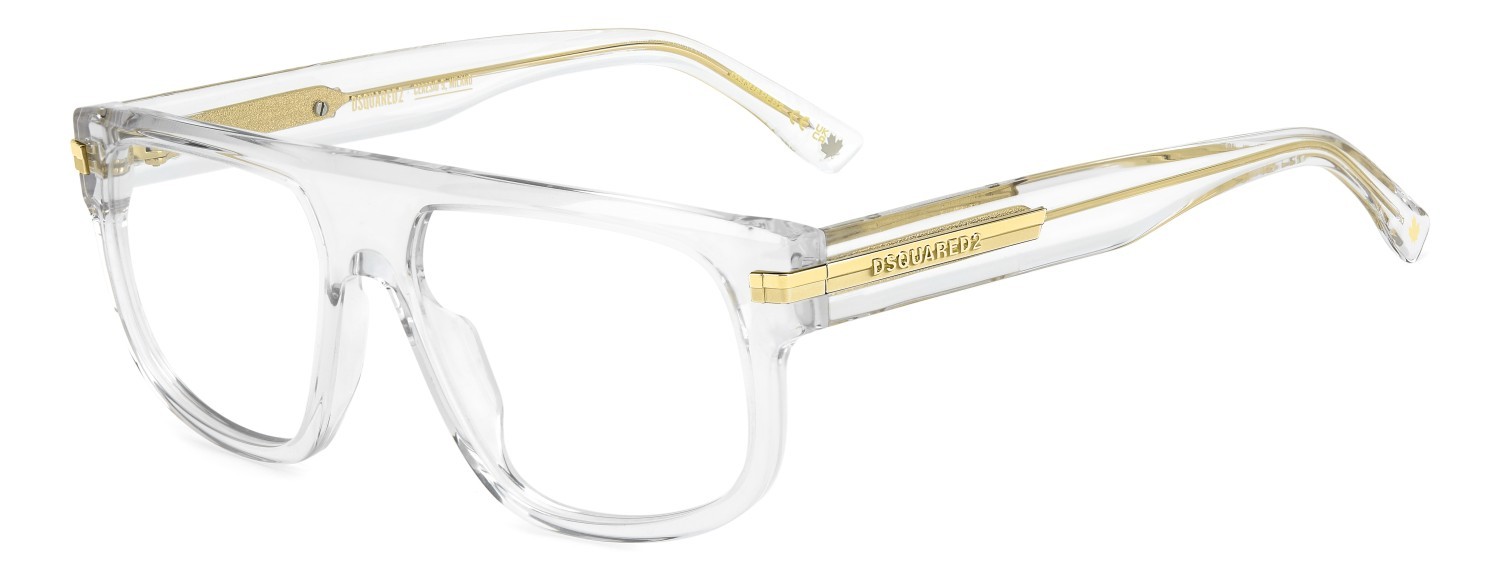Occhiali da vista Dsquared2 D2 0179 110205 900 colore crystal forma rettangolare 