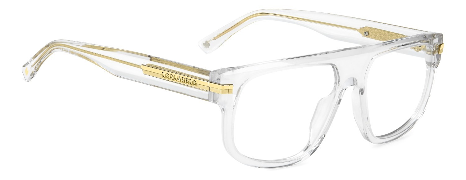 Occhiali da vista Dsquared2 D2 0179 110205 900 colore crystal forma rettangolare 