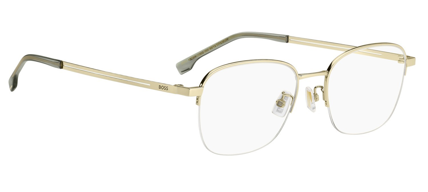 Eyeglasses Hugo Boss 1872/F 110206 J5G color gold shape oval 