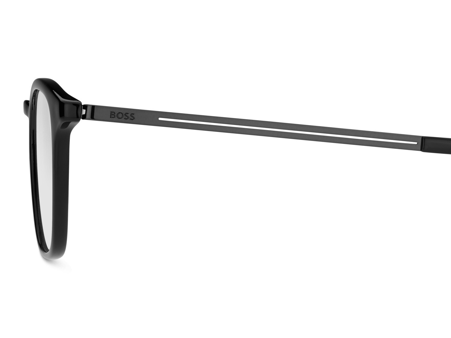 Eyeglasses Hugo Boss 1874/F 110207 ANS color black dark ruthenium shape rectangle 