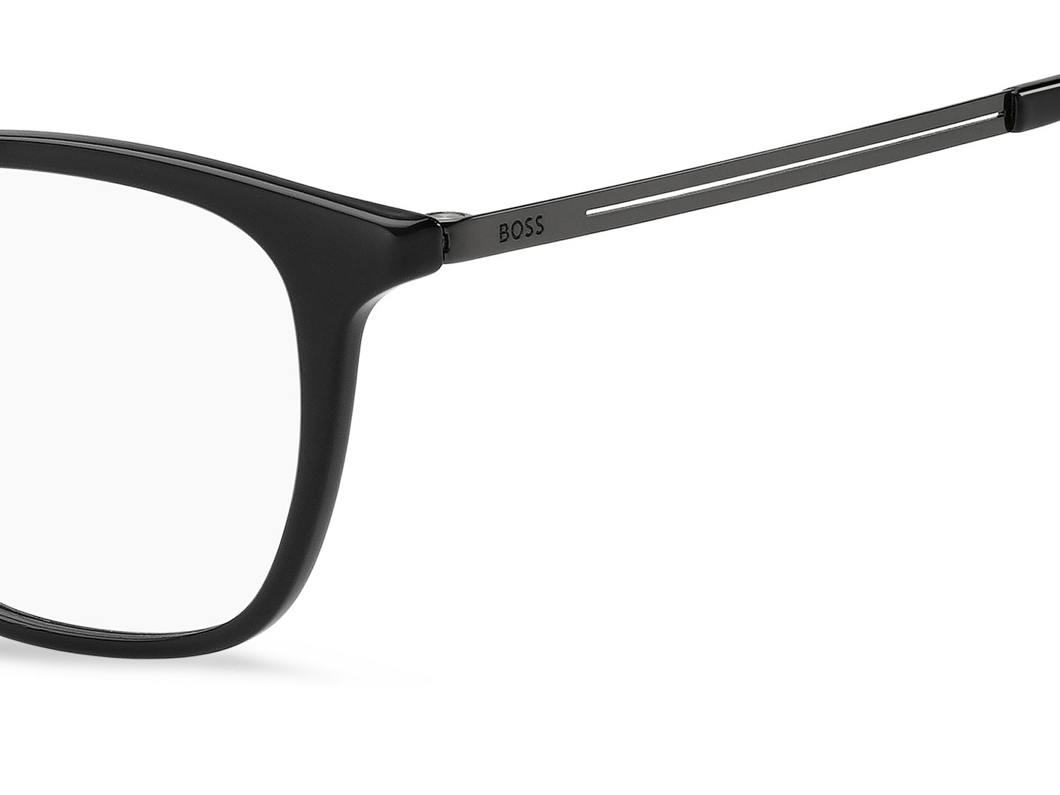 Eyeglasses Hugo Boss 1874/F 110207 ANS color black dark ruthenium shape rectangle 