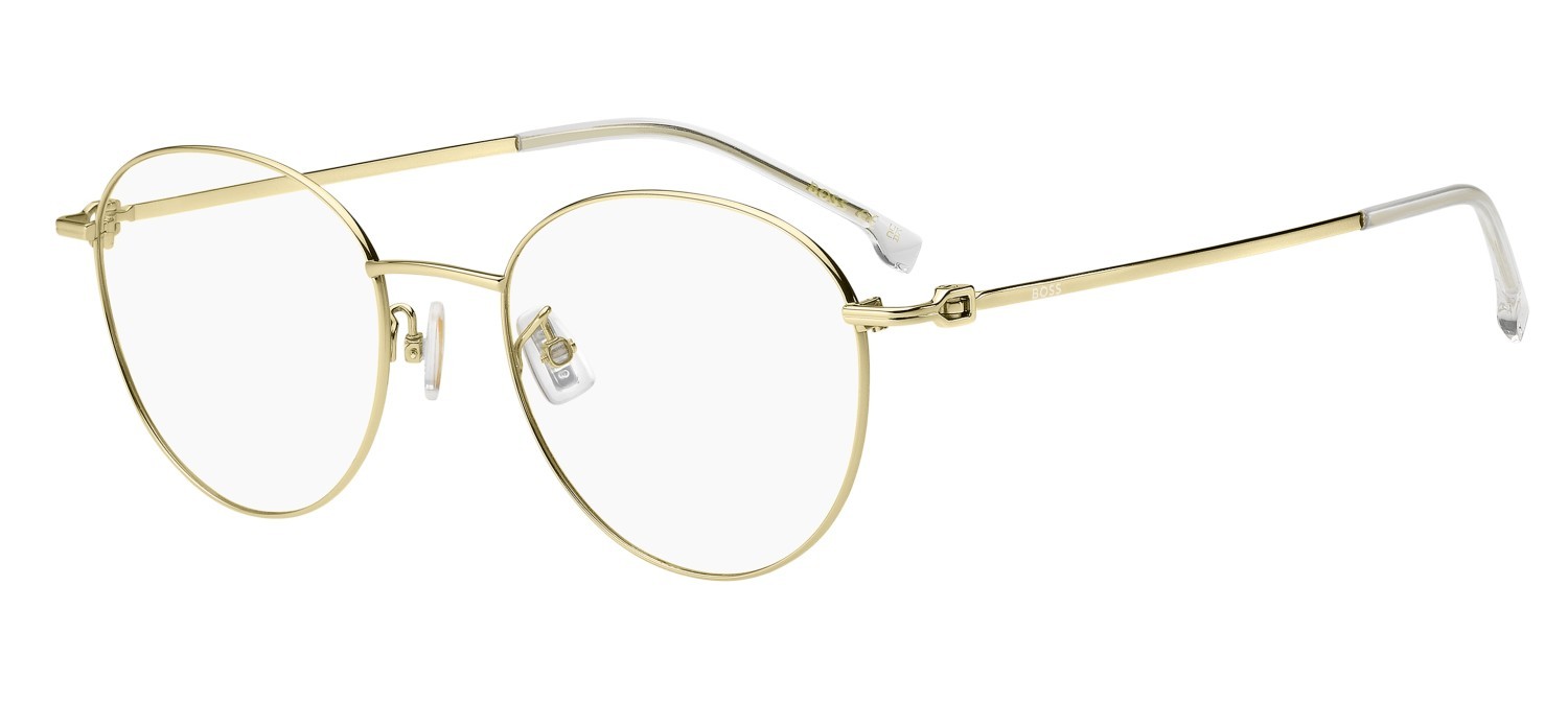 Occhiali da vista Hugo Boss 1876/F 110209 J5G colore gold forma rotondo 