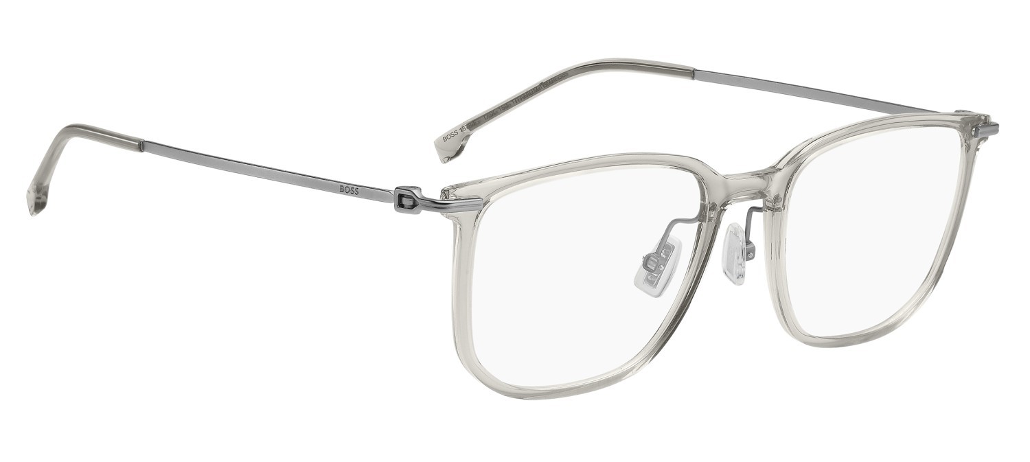 Eyeglasses Hugo Boss 1878/F 110215 D3X color grey ruthenium shape square 