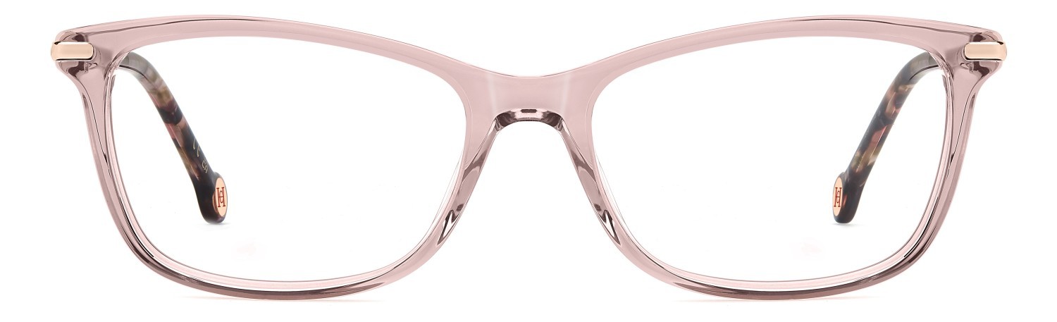 Eyeglasses Carolina Herrera Her 0352 110224 35J color pink shape cat eye 