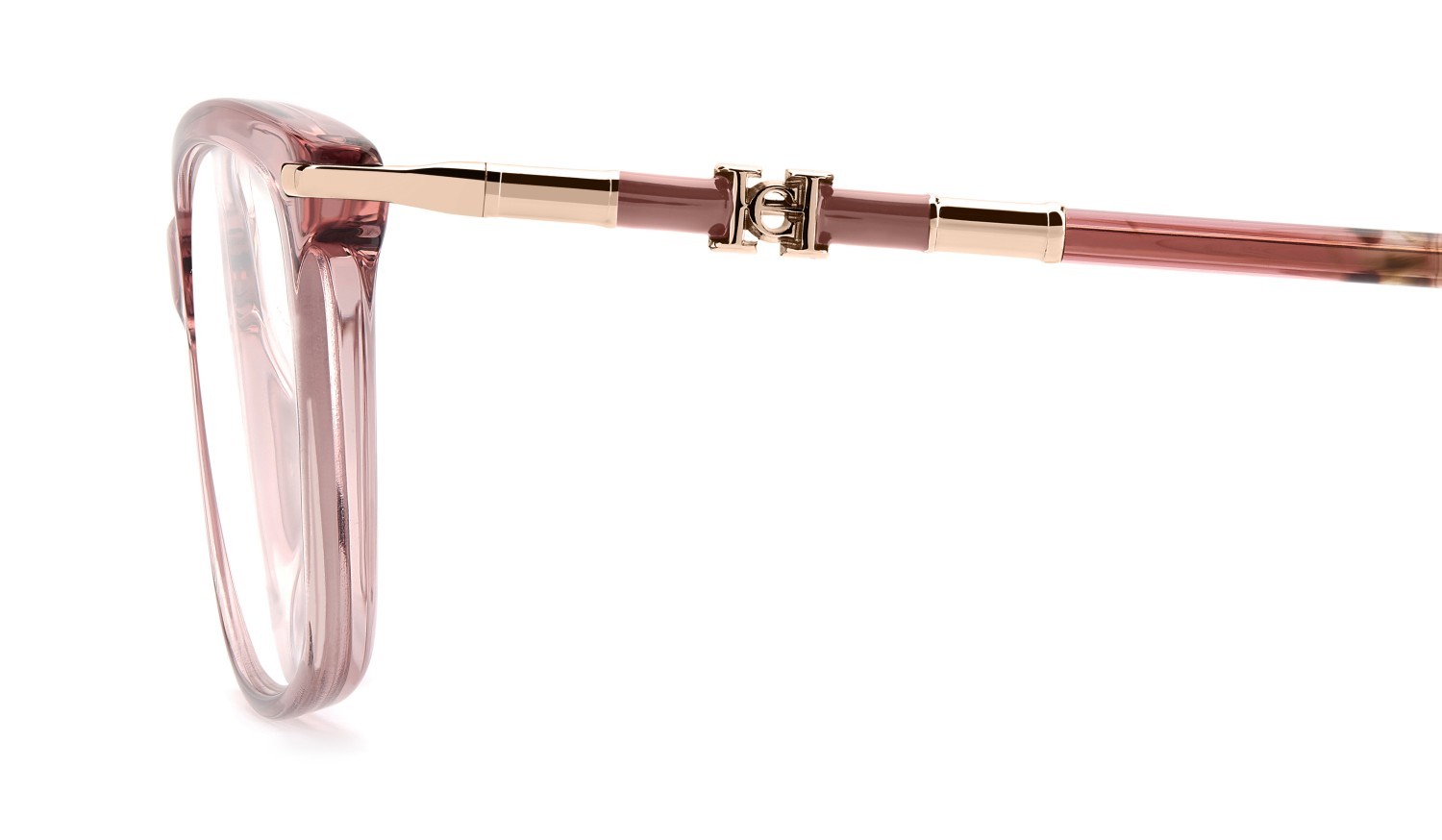 Eyeglasses Carolina Herrera Her 0352 110224 35J color pink shape cat eye 