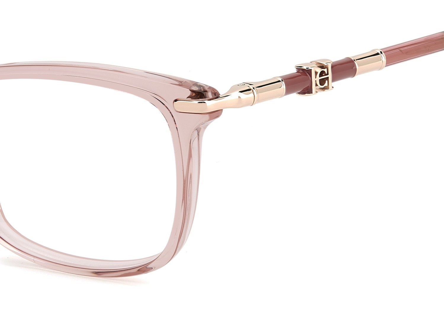Eyeglasses Carolina Herrera Her 0352 110224 35J color pink shape cat eye 