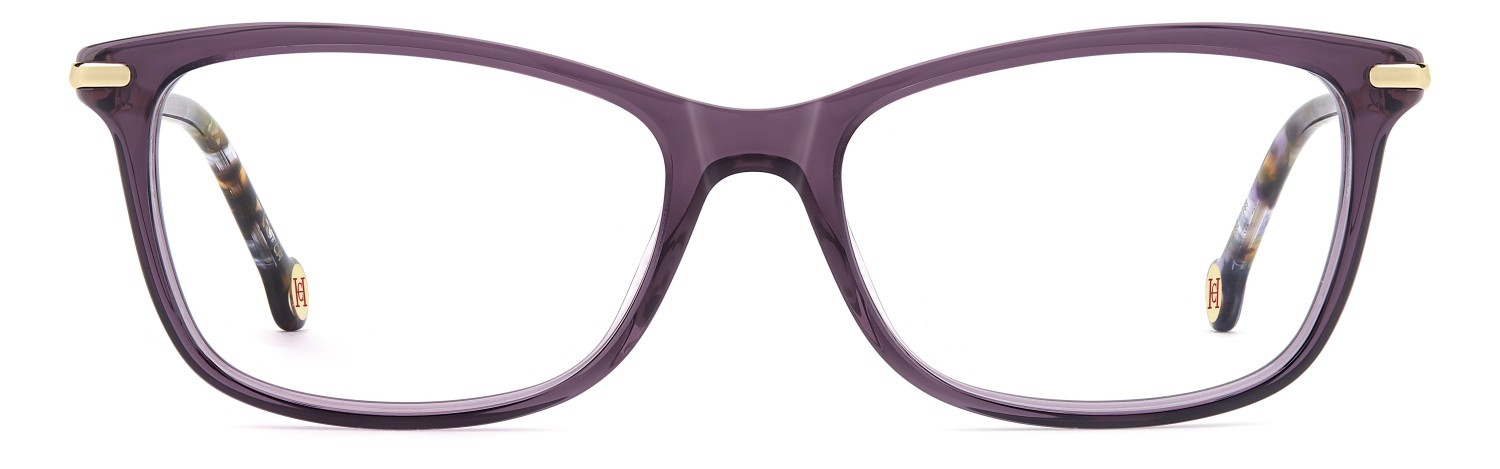 Eyeglasses Carolina Herrera Her 0352 110224 789 color lilac shape cat eye 
